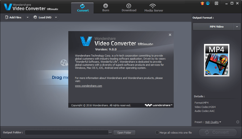 Serial Wondershare Video Converter Ultimate